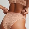 Underwear Negative Underwear | Eyelet Lace French Cut Brief Buff