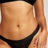 Underwear Negative Underwear | Eyelet Lace Thong Black