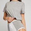 Lounge Negative Underwear | Uniform Baby Tee Heather Grey