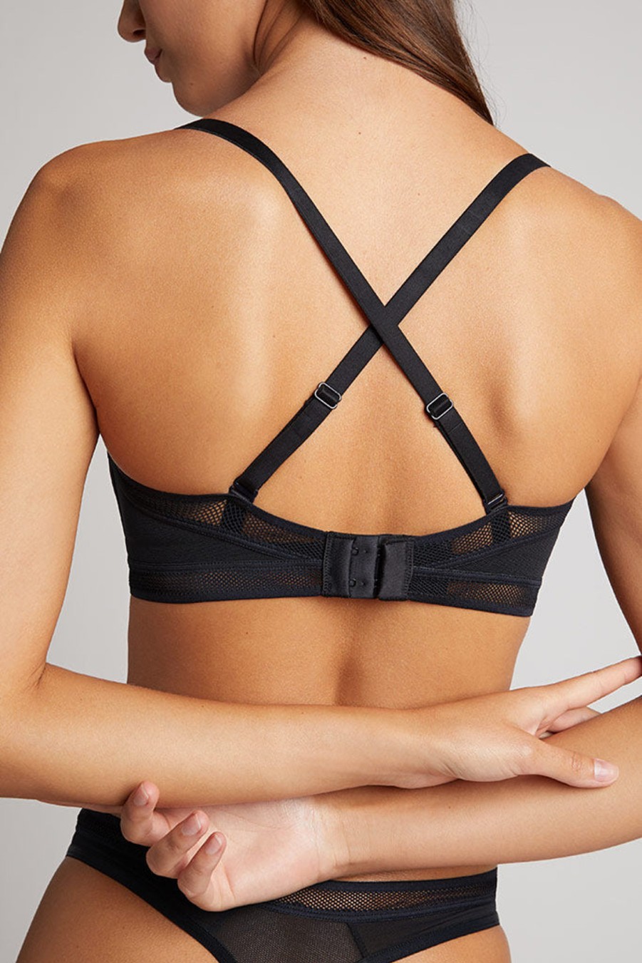 Bras Negative Underwear | Sieve Trim Bralette Black