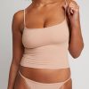 Lounge Negative Underwear | Cotton Bra Cami Buff