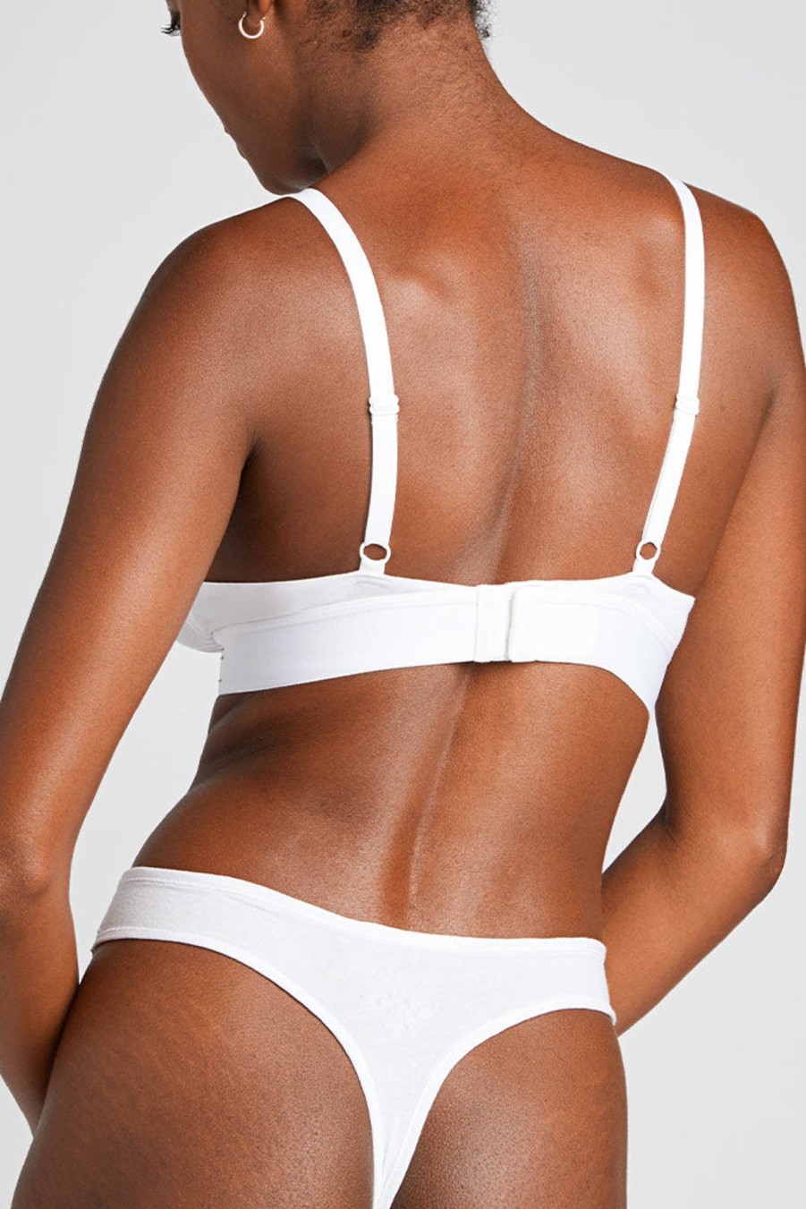 Bras Negative Underwear | Cotton Triangle Bra White