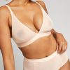 Bras Negative Underwear | Sieve Triangle Bra Peach