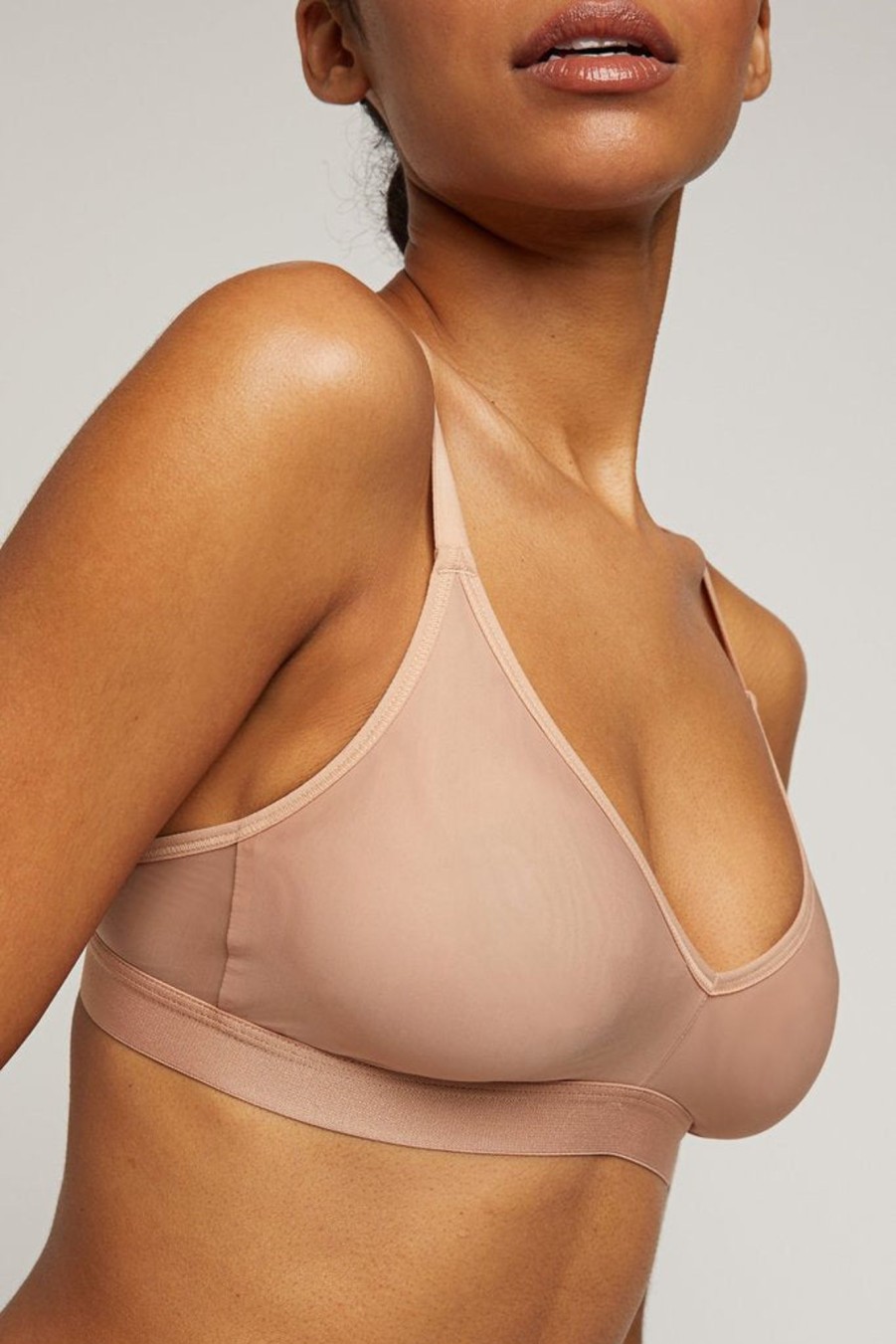 Bras Negative Underwear | Silky Non-Wire Bra Buff