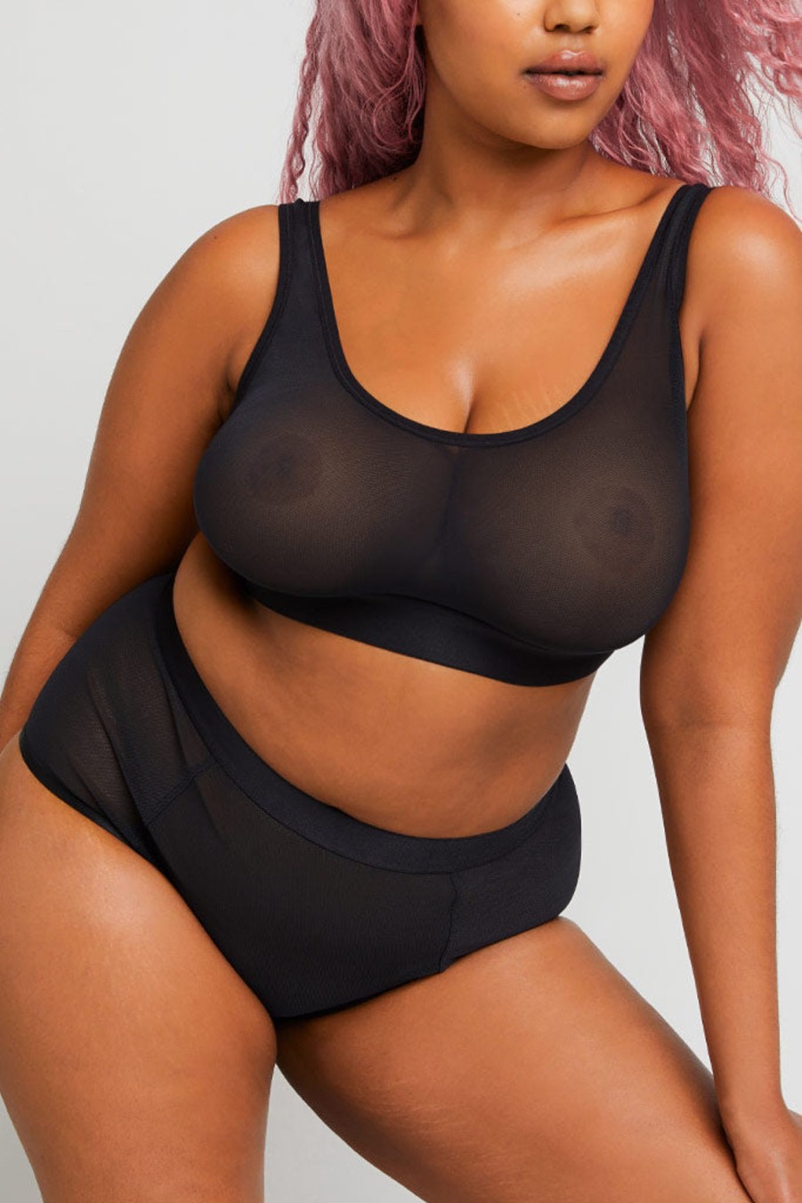 Bras Negative Underwear | Sieve Bra Top Black