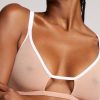 Bras Negative Underwear | Sieve Cutout Bra Buff + White